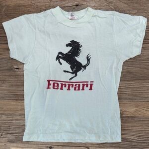 Ferrari T-Shirt with Black Horse Logo